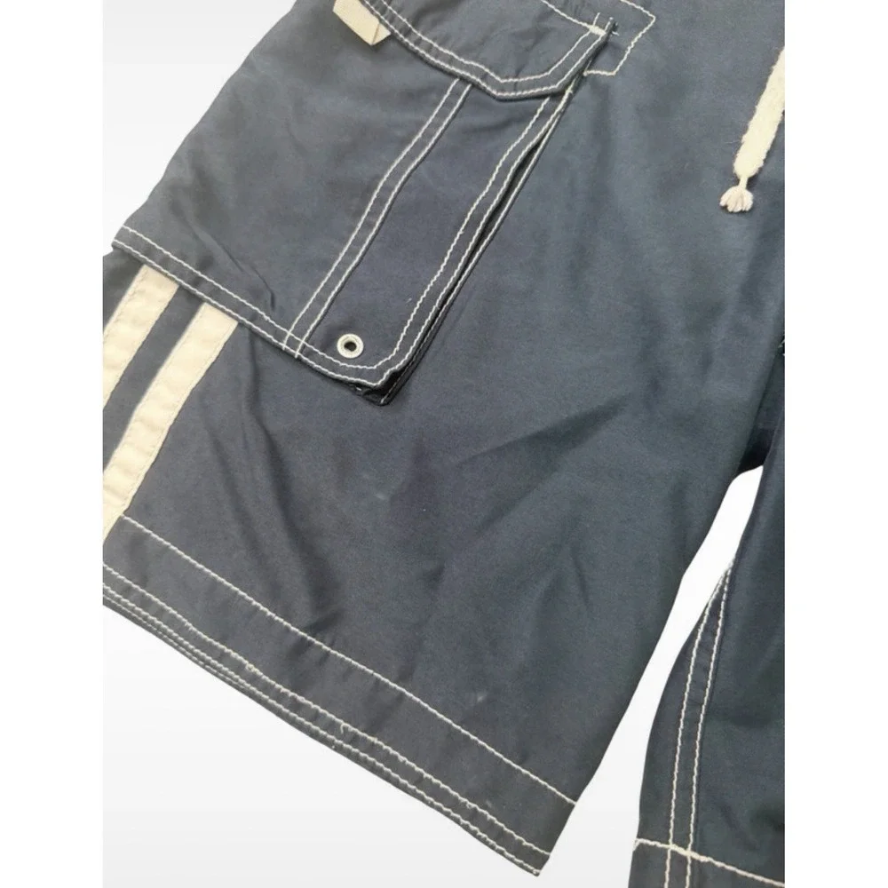 The Children's Place Boys Navy & White Swim Trunks XL (14)
